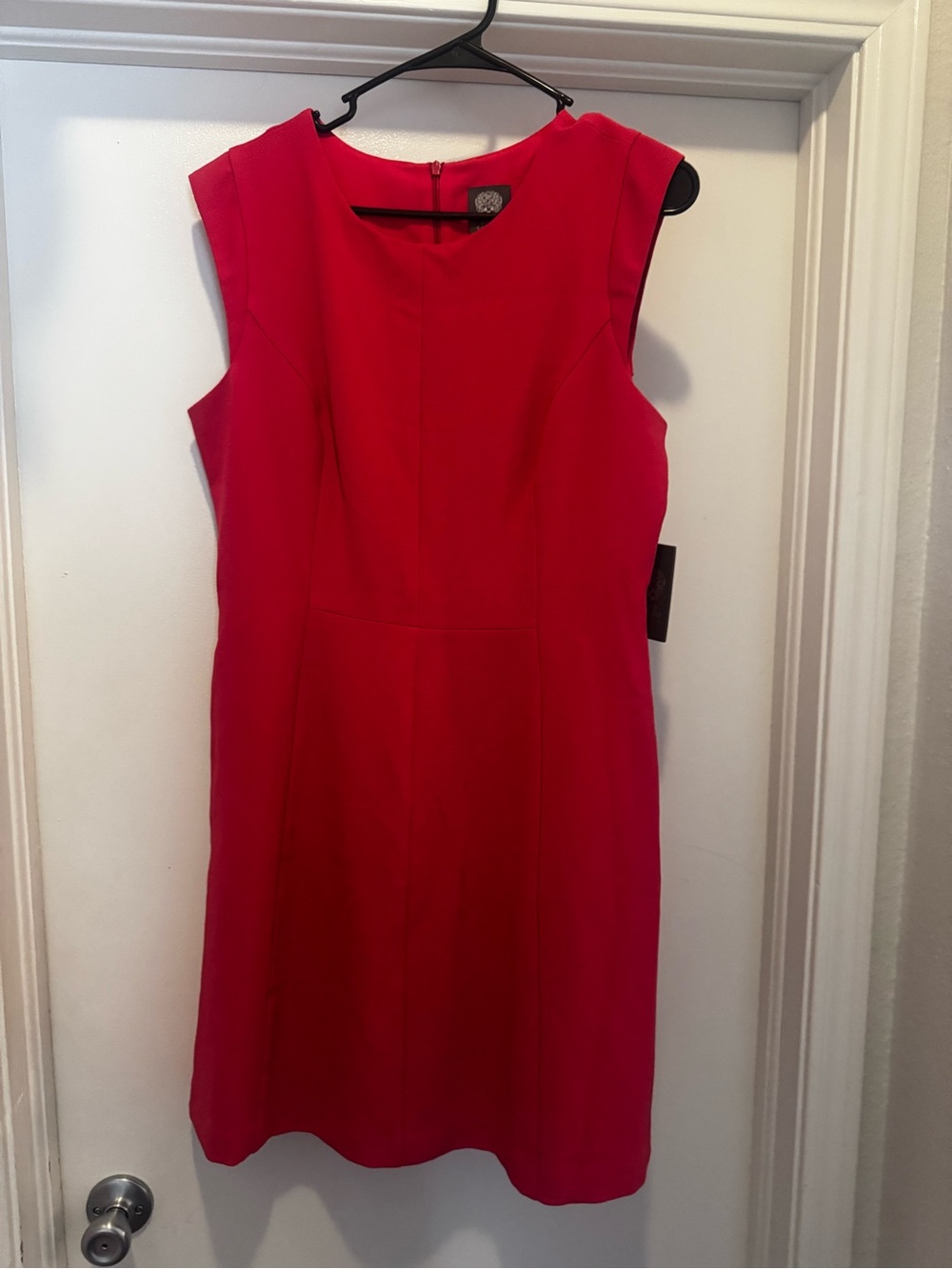Vince Camuto Bright Red Sleeveless Sheath Dress